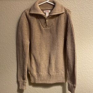 EUC Boys 4/5T Camel Knit Sweater